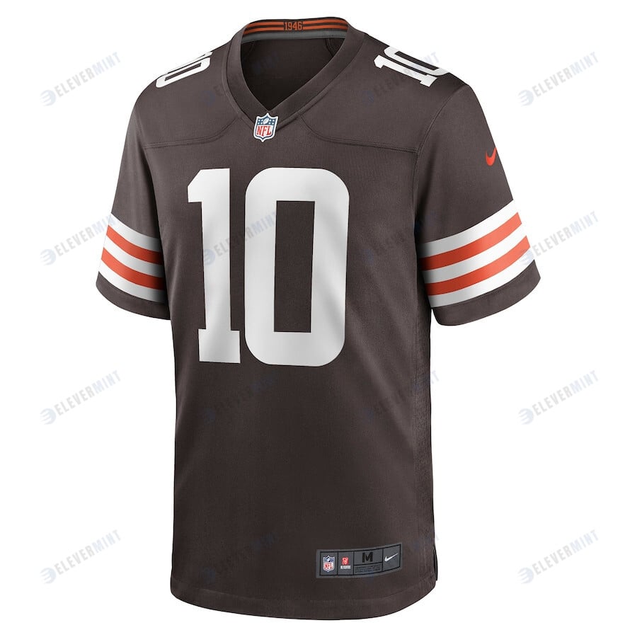 Anthony Schwartz Brown 10 Cleveland Browns Men's Game Jersey - Brown
