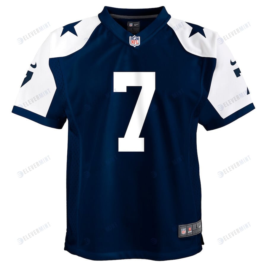 Trevon Diggs 7 Dallas Cowboys Alternate Game Youth Jersey - Navy
