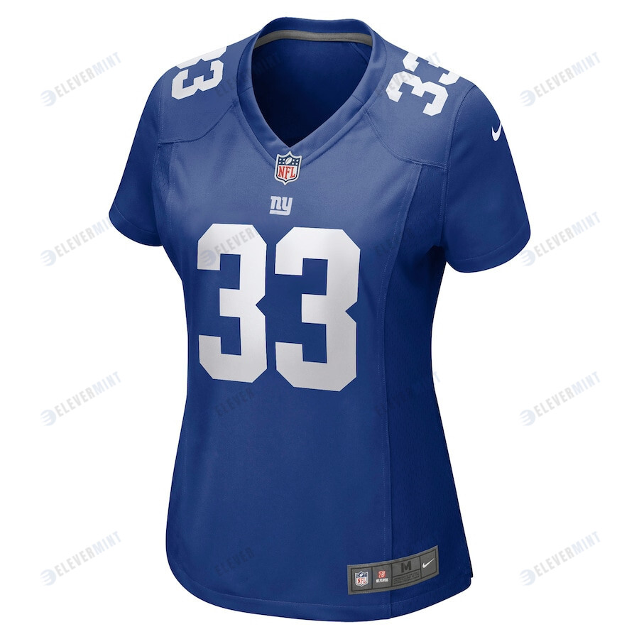 Aaron Robinson 33 New York Giants Women Game Jersey - Royal