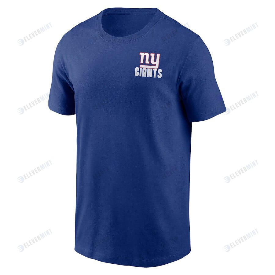 New York Giants Blitz Essential T-Shirt - Royal