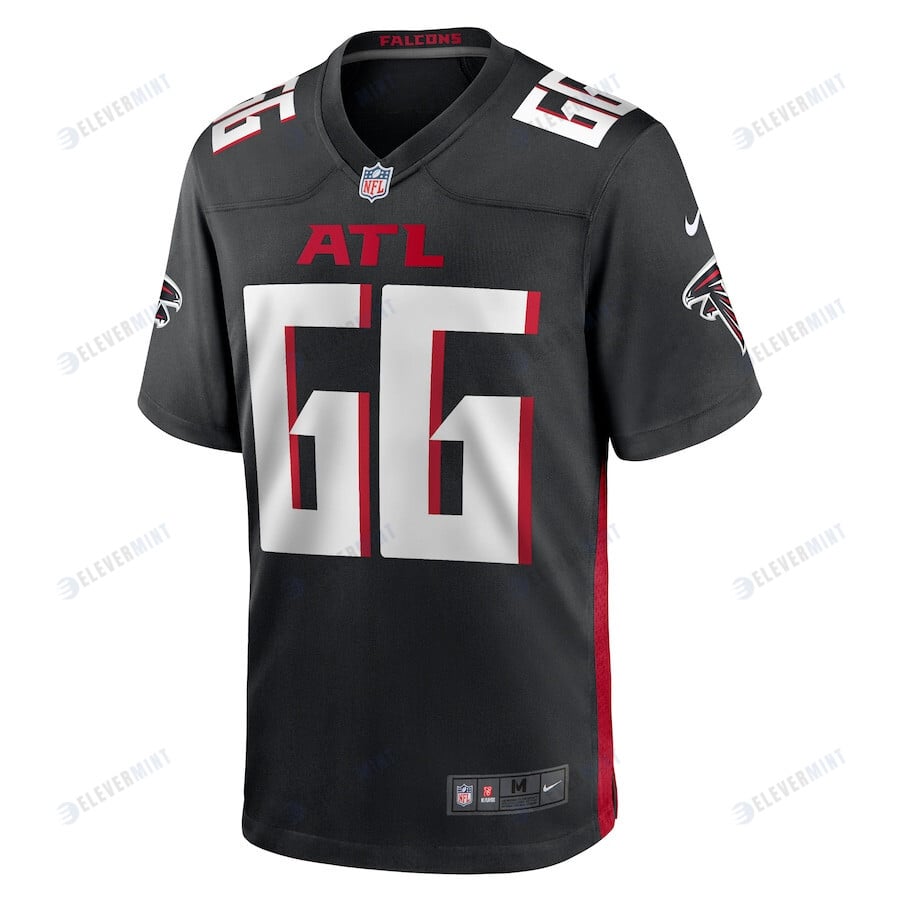 Joshua Miles 66 Atlanta Falcons Men Game Jersey - Black
