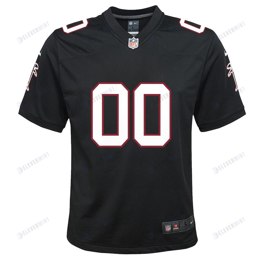Atlanta Falcons Custom YOUTH Throwback Game Jersey - Black