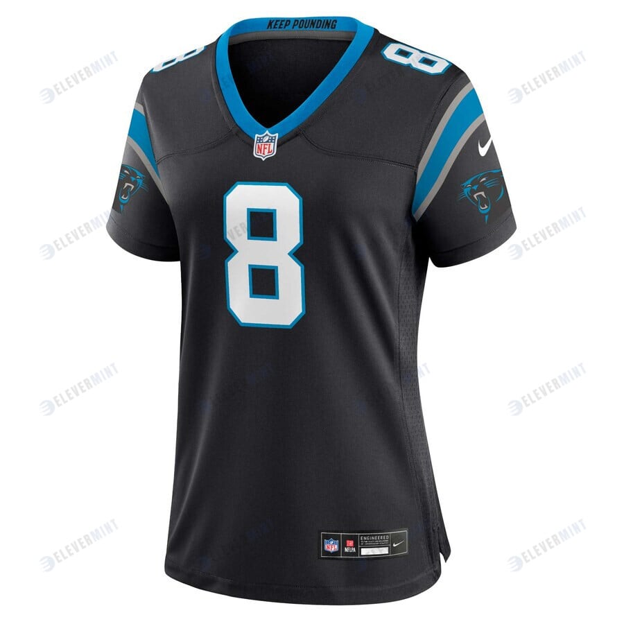 Jaycee Horn 8 Carolina Panthers Women's Game Jersey - Black