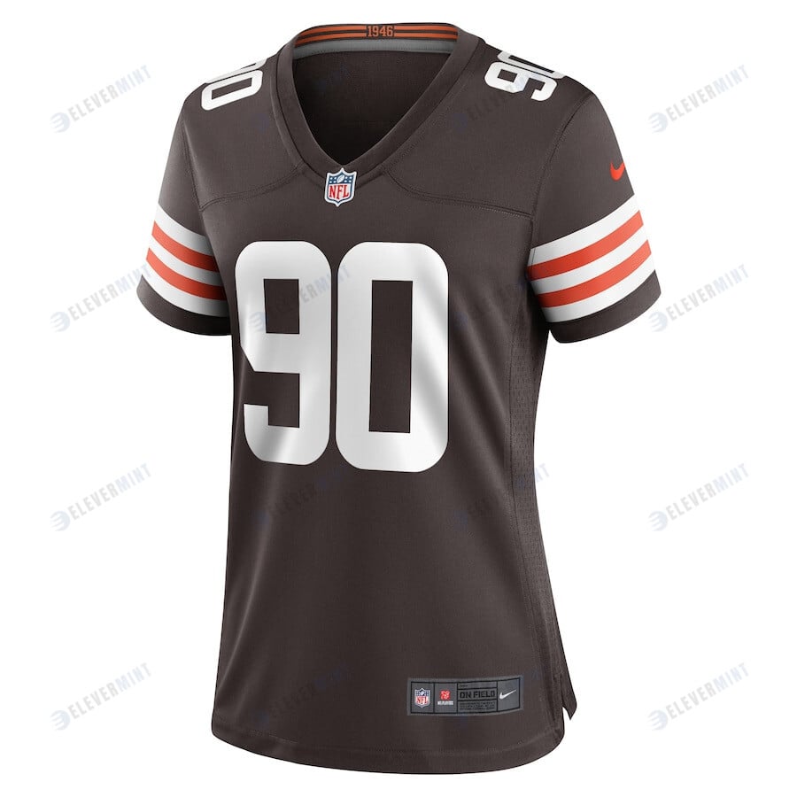Maurice Hurst 90 Cleveland Browns Women's Game Player Jersey - Brown