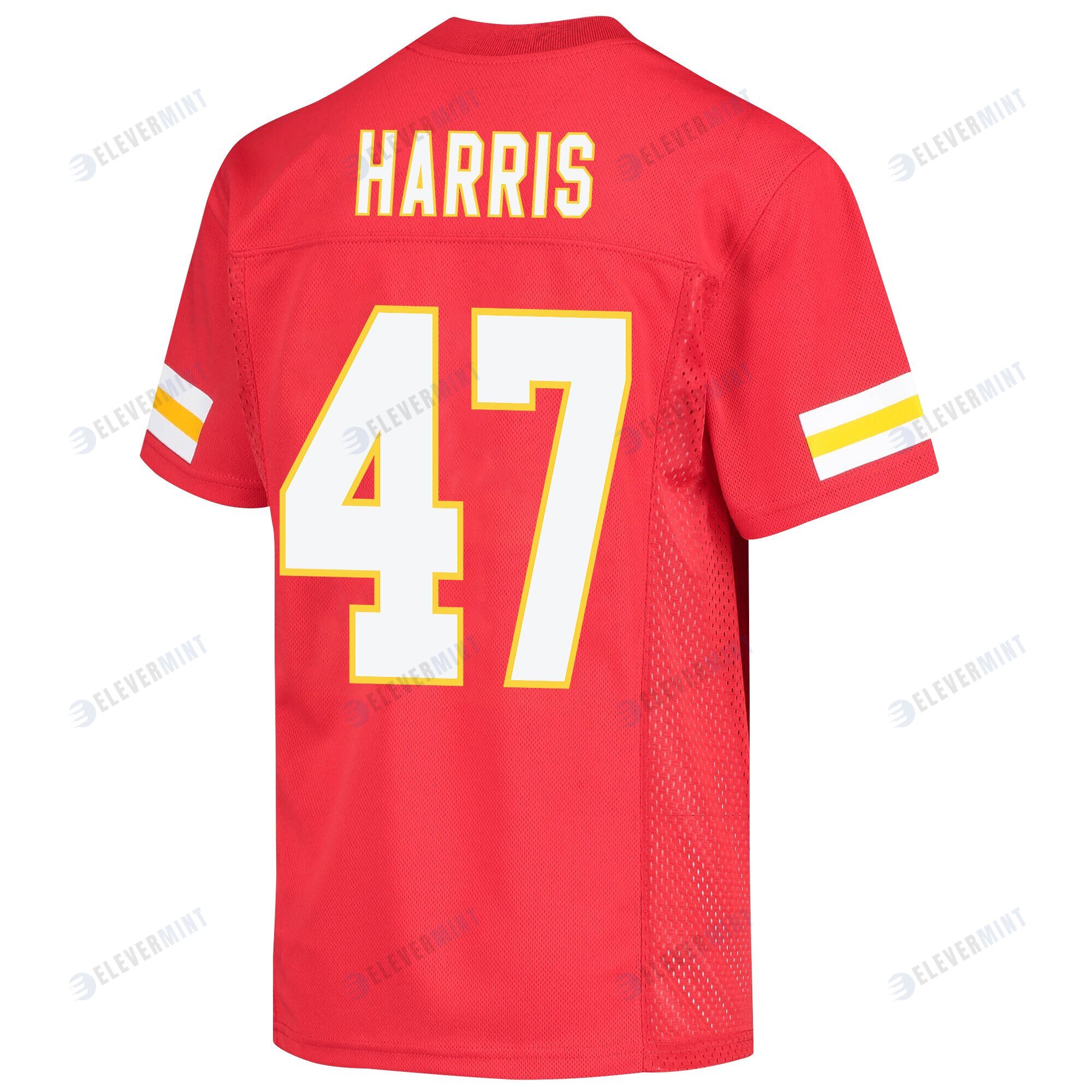 Darius Harris 47 Kansas City Chiefs Super Bowl LVII Champions Youth Game Jersey - Red