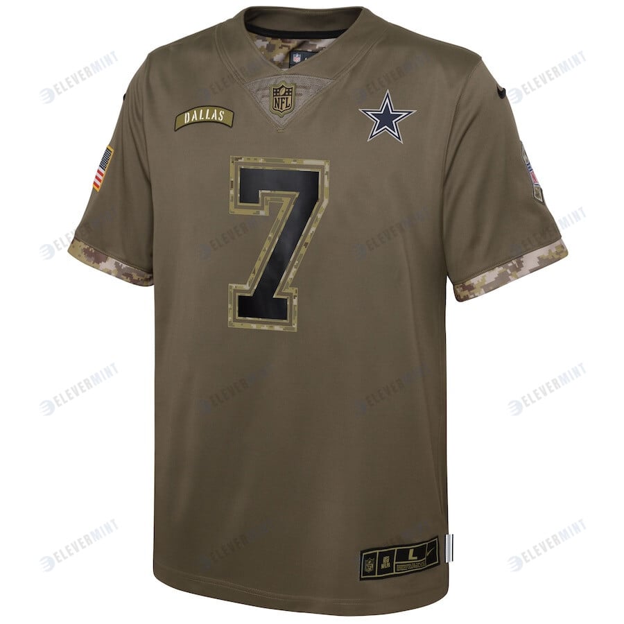 Trevon Diggs Dallas Cowboys 2022 Salute To Service Player Limited Jersey - Olive