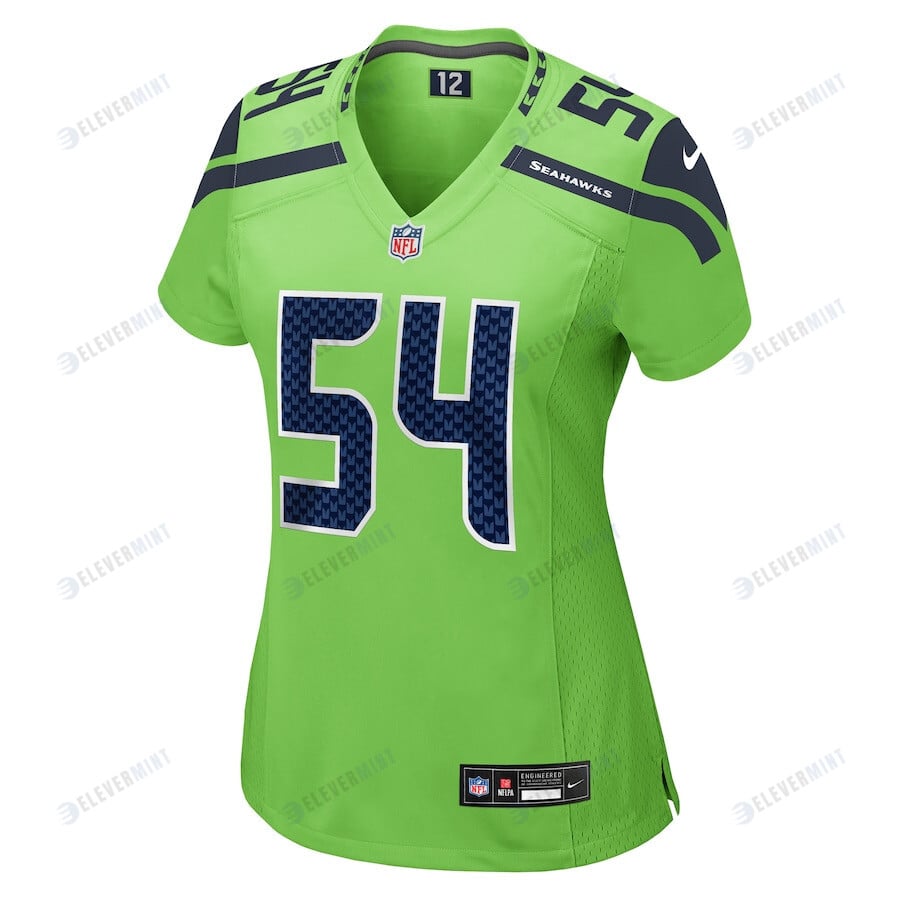 Bobby Wagner 54 Seattle Seahawks Women Game Jersey - Neon Green