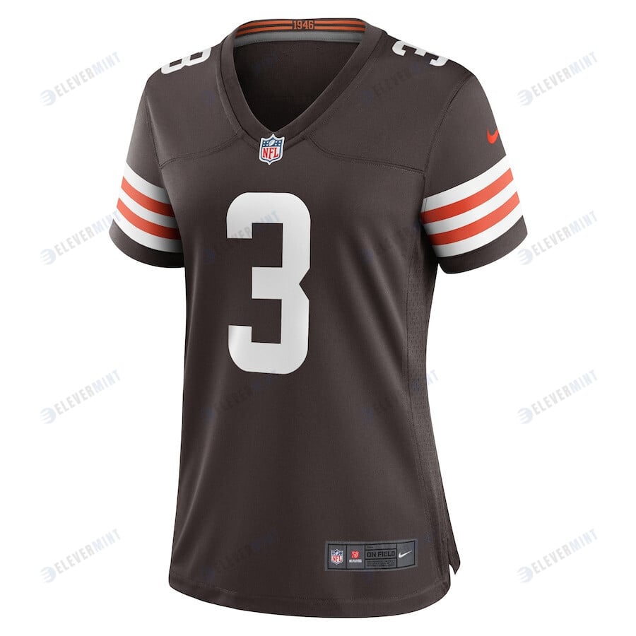 Marquise Goodwin 3 Cleveland Browns Women Game Jersey - Brown
