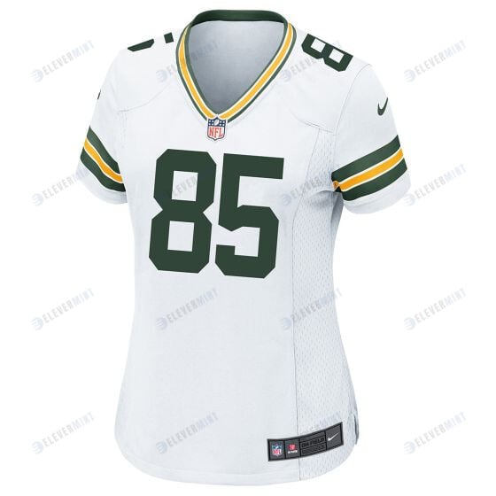 Tucker Kraft 85 Green Bay Packers Women Away Game Jersey - White