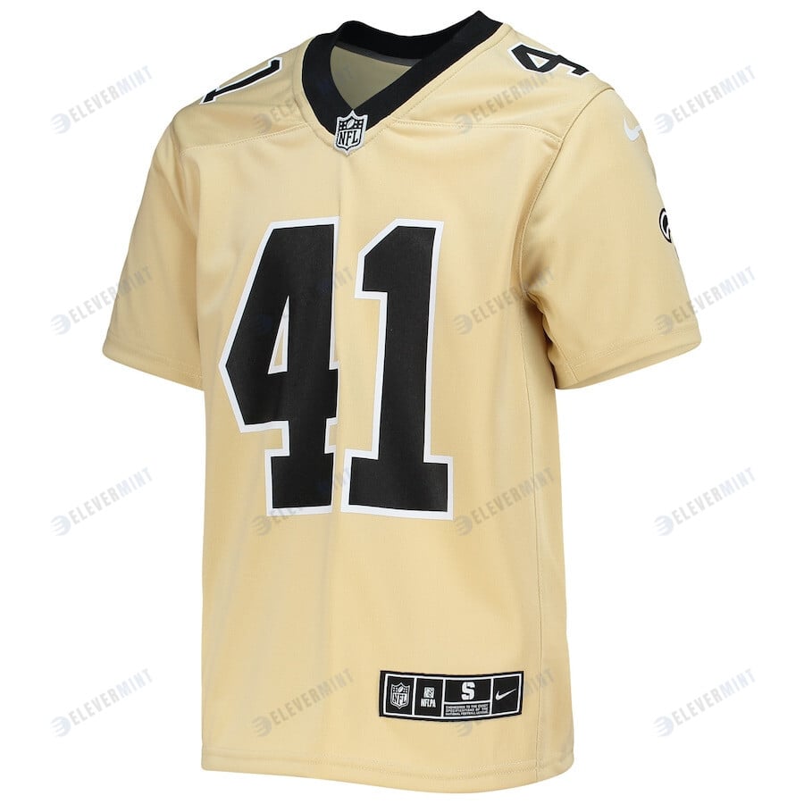 Alvin Kamara New Orleans Saints Youth Inverted Team Game Jersey - Gold