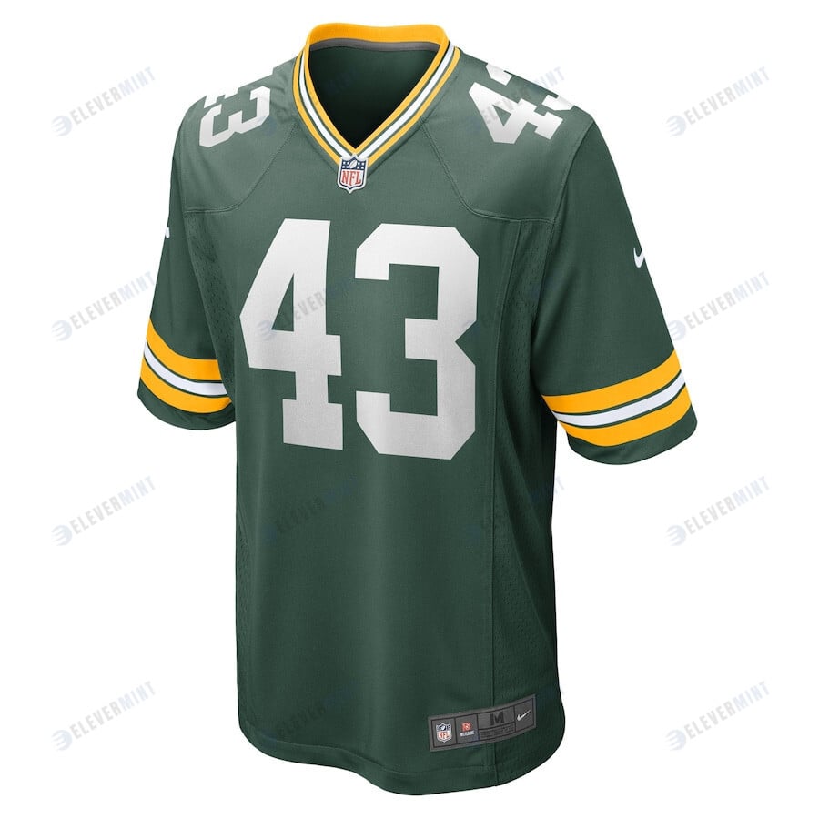 Kiondre Thomas 43 Green Bay Packers Men Game Jersey - Green