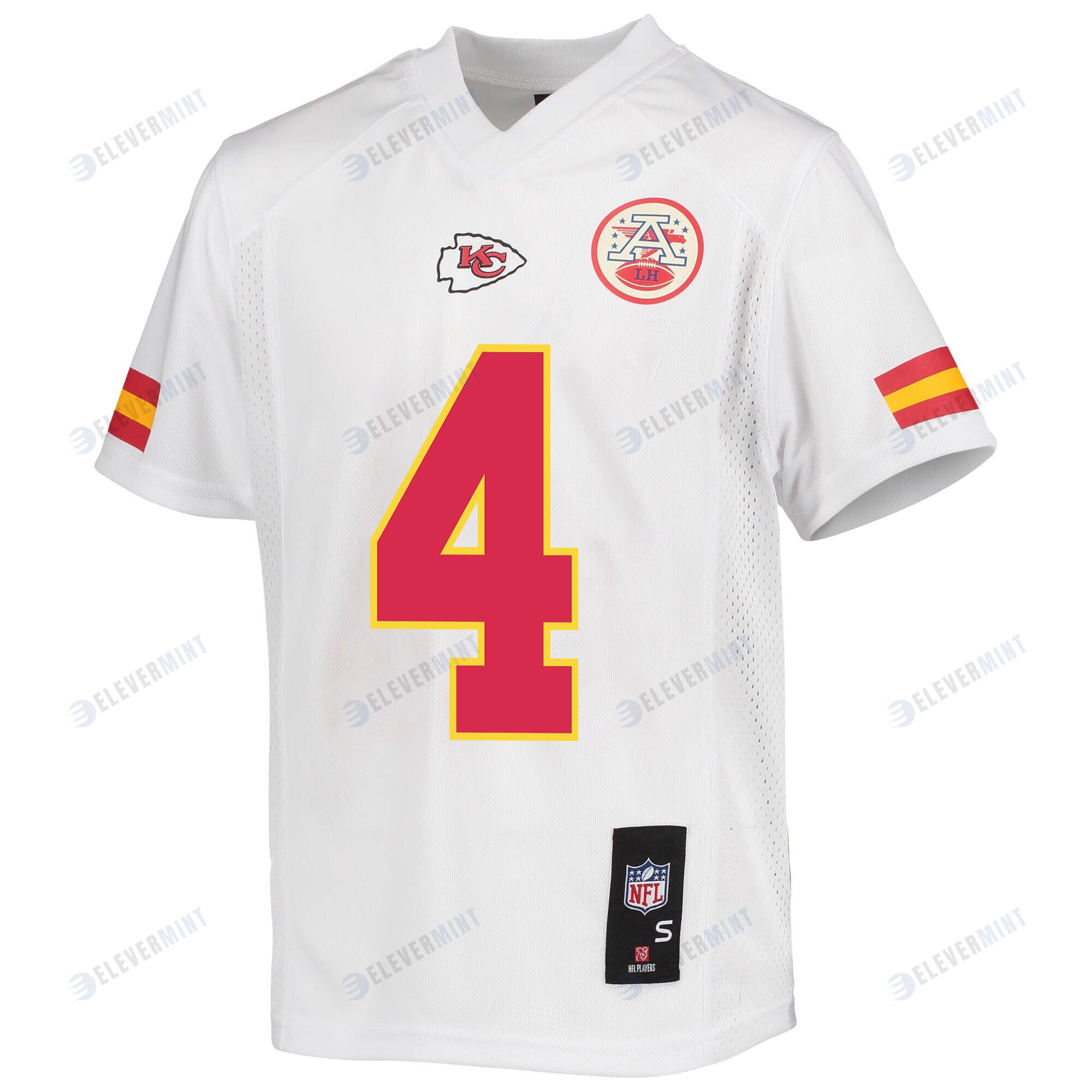 Rashee Rice 4 Kansas City Chiefs Game Jersey - Youth, White