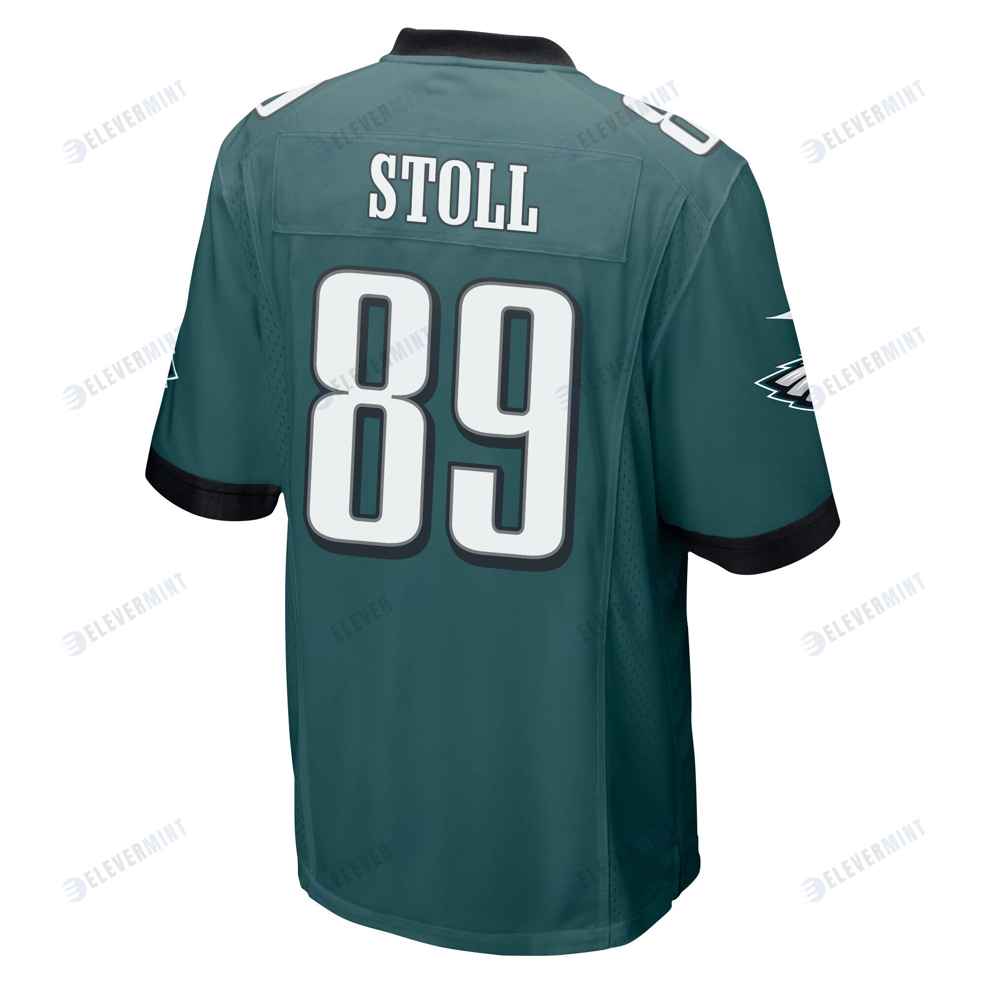 Jack Stoll 89 Philadelphia Eagles Super Bowl LVII Champions Men Game Jersey - Midnight Green