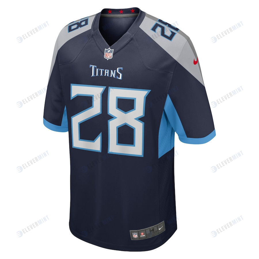 Chris Johnson 28 Tennessee Titans Retired Game Jersey - Navy