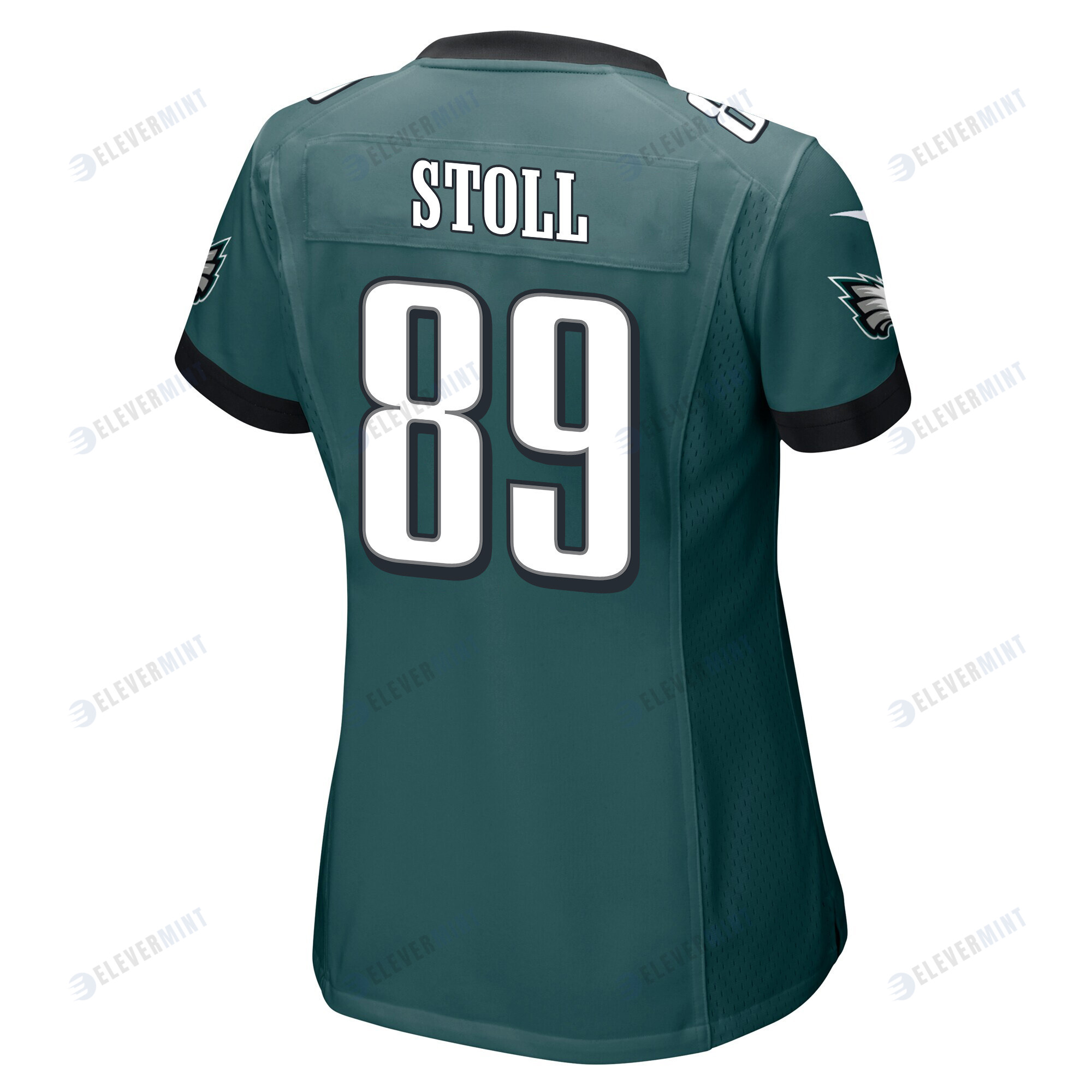 Jack Stoll 89 Philadelphia Eagles Super Bowl LVII Champions 2 Stars Women Game Jersey - Midnight Green