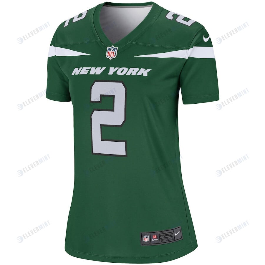 Zach Wilson 2 New York Jets Women Legend Jersey - Gotham Green