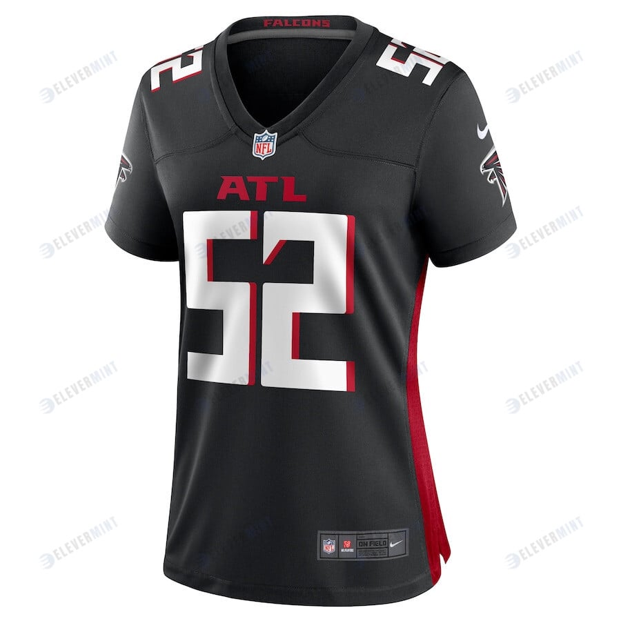 Milo Eifler 52 Atlanta Falcons Women Game Jersey - Black