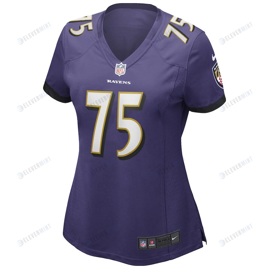 Jonathan Ogden 75 Baltimore Ravens Women's Game Retired Player Jersey - Purple