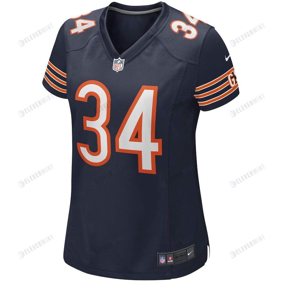 Walter Payton 34 Chicago Bears Women Game Retired Jersey - Navy