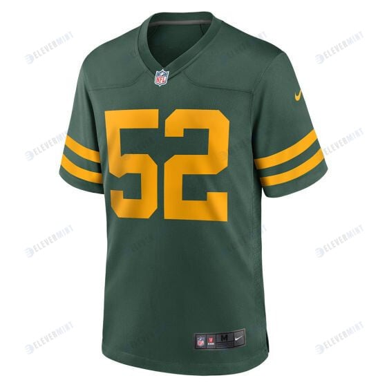 Rashan Gary 52 Green Bay Packers 50s Classic Men Game Jersey - Green & Gold