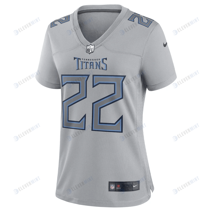 Derrick Henry 22 Tennessee Titans Women's Atmosphere Fashion Game Jersey - Gray