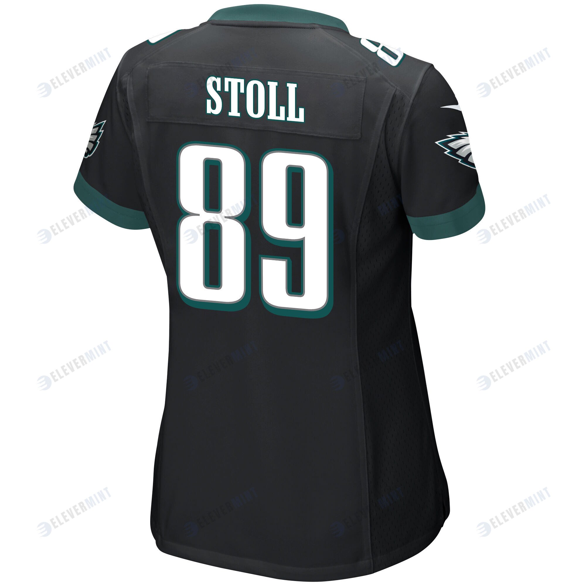 Jack Stoll 89 Philadelphia Eagles Super Bowl LVII Champions Women Game Jersey - Black