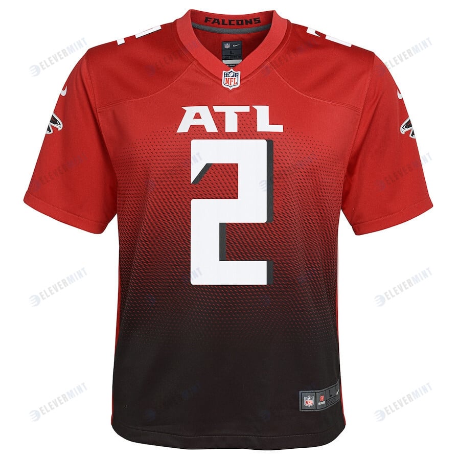 Matt Ryan 2 Atlanta Falcons YOUTH 2nd Alternate Game Jersey - Red