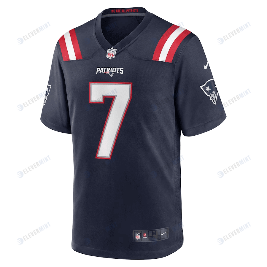 JuJu Smith-Schuster 7 New England Patriots Game Player Jersey - Men Navy
