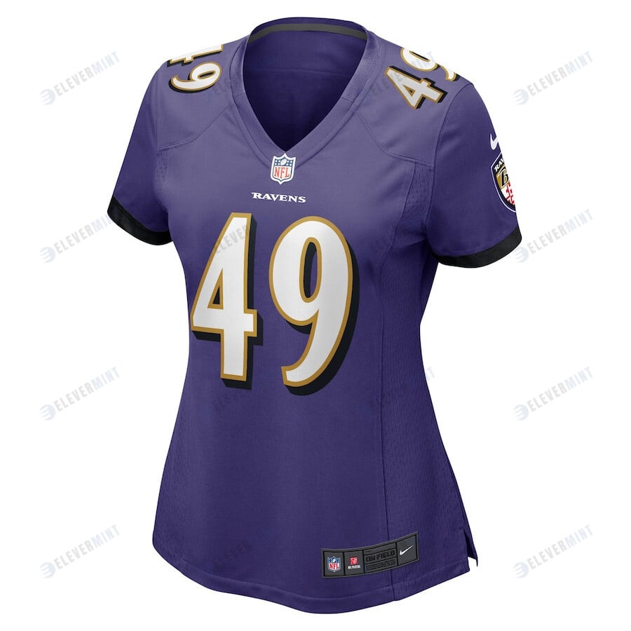 Julian Stanford Baltimore Ravens Women's Home Game Player Jersey - Purple