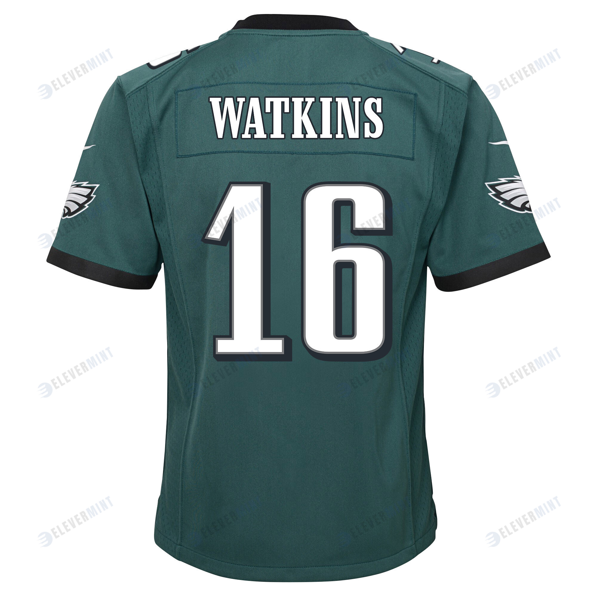 Quez Watkins 16 Philadelphia Eagles Super Bowl LVII Champions 2 Stars 2 Stars Youth Game Jersey - Black