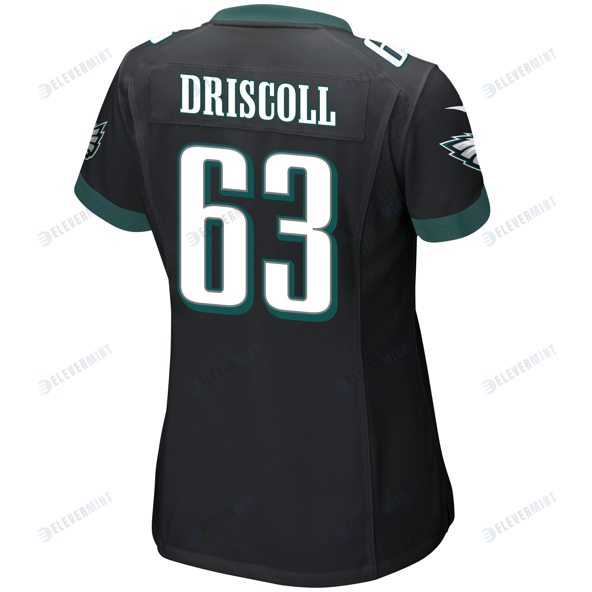 Jack Driscoll 63 Philadelphia Eagles Super Bowl LVII Champions Women Game Jersey - Black