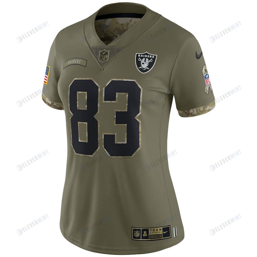 Darren Waller Las Vegas Raiders Women's 2022 Salute To Service Limited Jersey - Olive