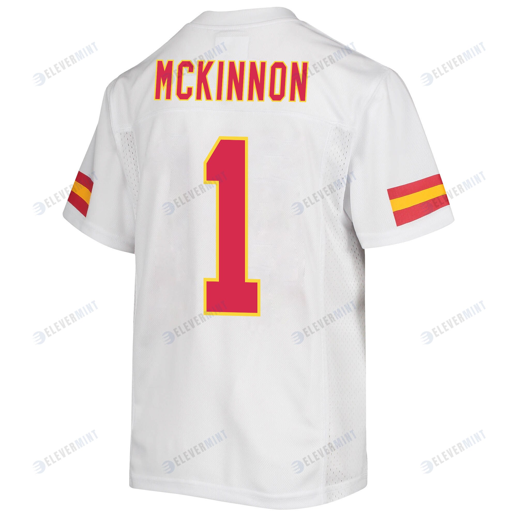 Jerick McKinnon 1 Kansas City Chiefs Super Bowl LVII Champions 3 Stars Youth Game Jersey - White