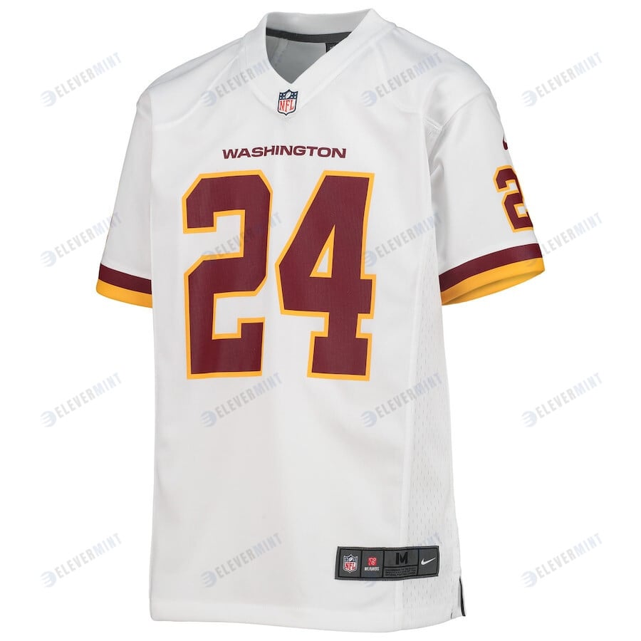 Antonio Gibson 24 Washington Commanders Football Team Game YOUTH Jersey - White