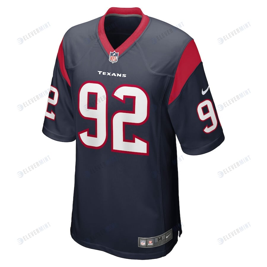 Dylan Horton 92 Houston Texans Team Game Men Jersey - Navy
