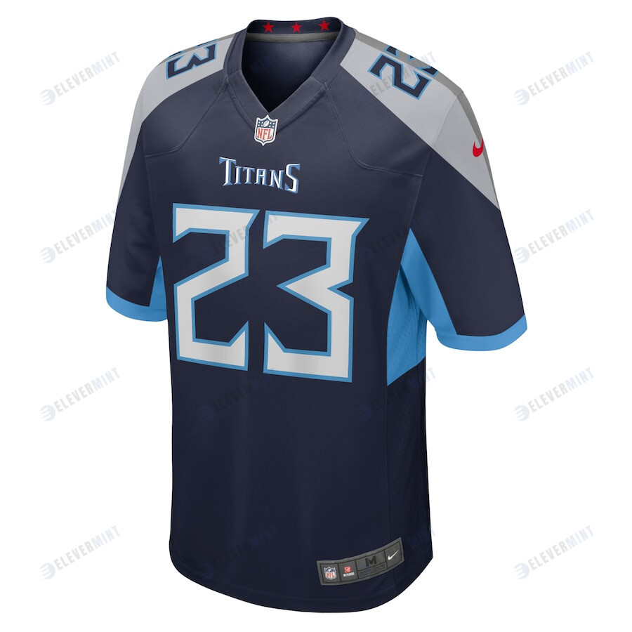 John Reid 23 Tennessee Titans Home Game Player Jersey - Navy