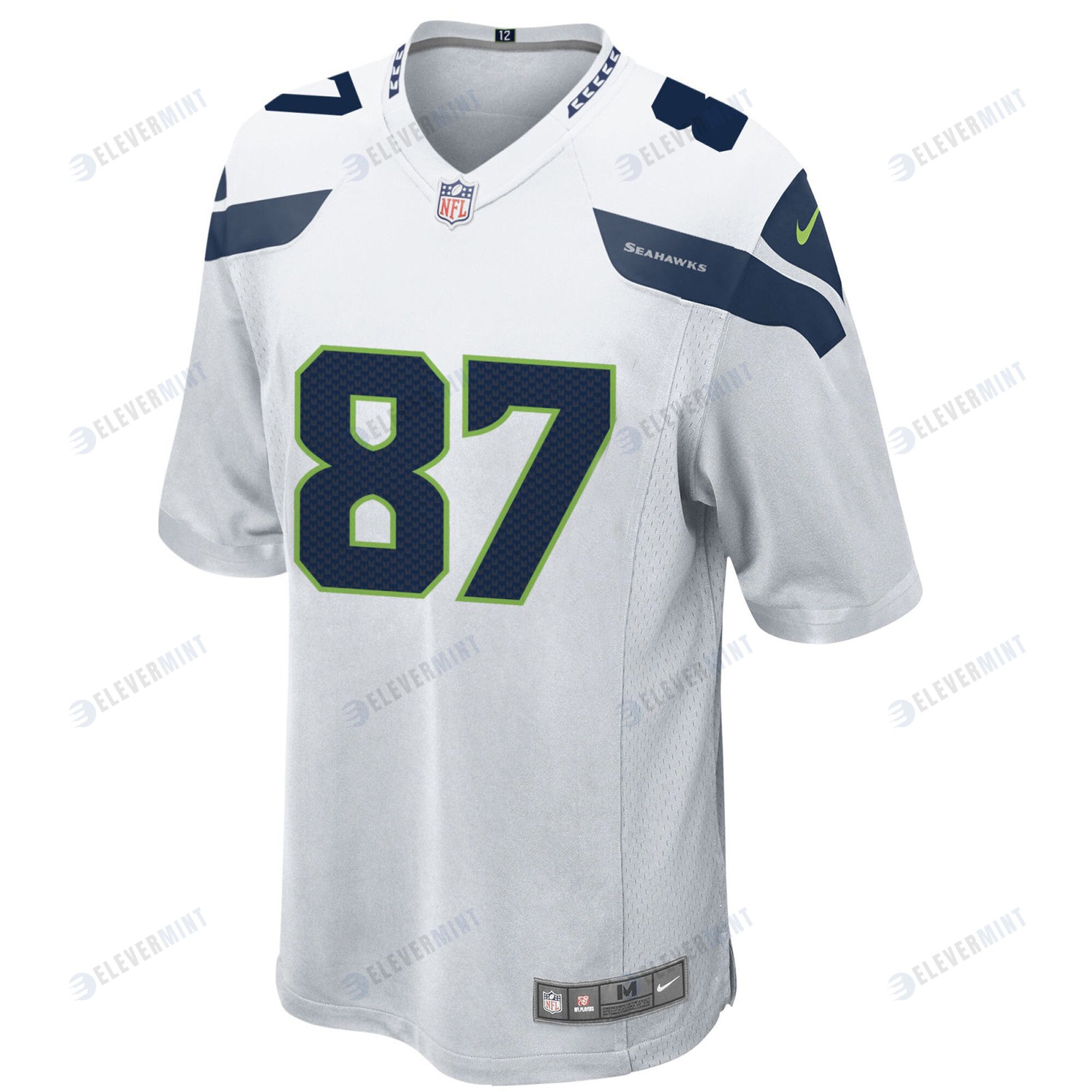 Seattle Seahawks Noah Fant 87 Game Jersey - White Jersey