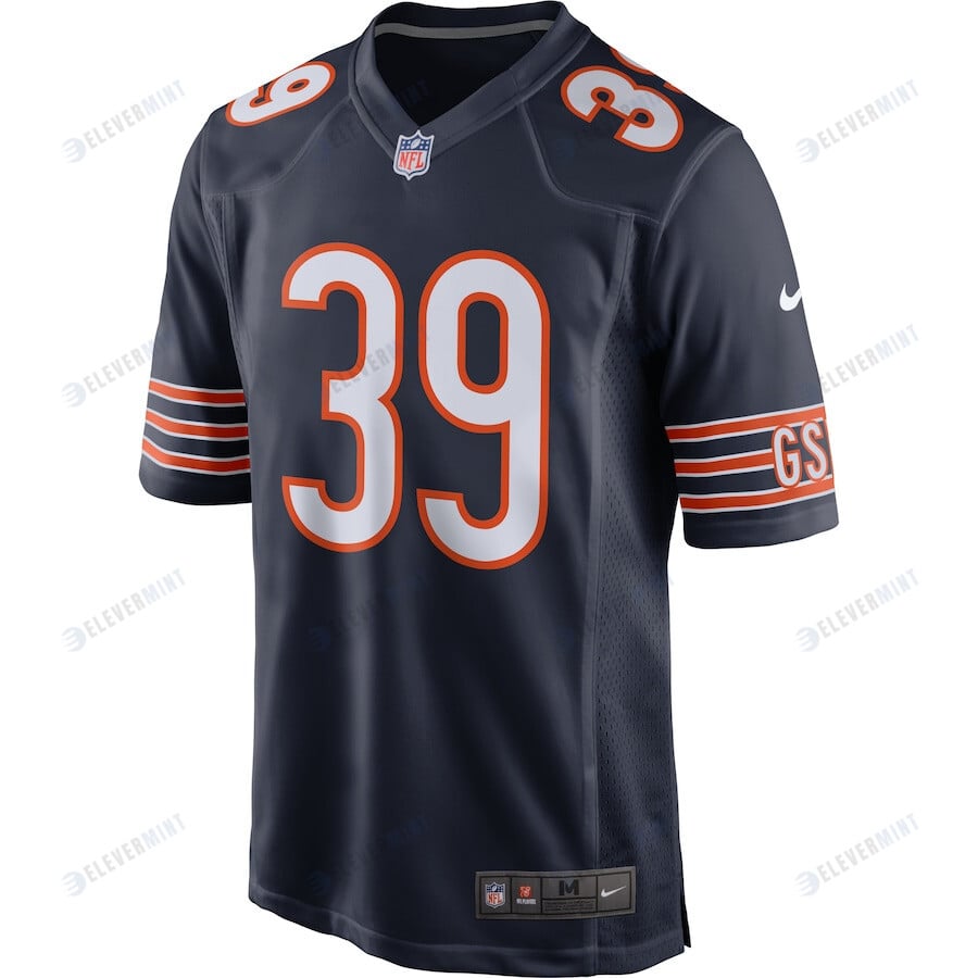 Eddie Jackson 39 Chicago Bears Men Game Jersey - Navy