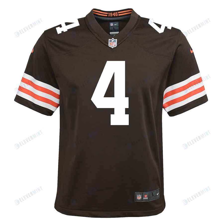 Deshaun Watson 4 Cleveland Browns YOUTH Game Jersey - Brown