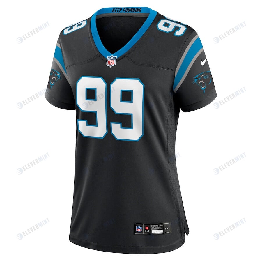 Shy Tuttle 99 Carolina Panthers Women Game Jersey - Black