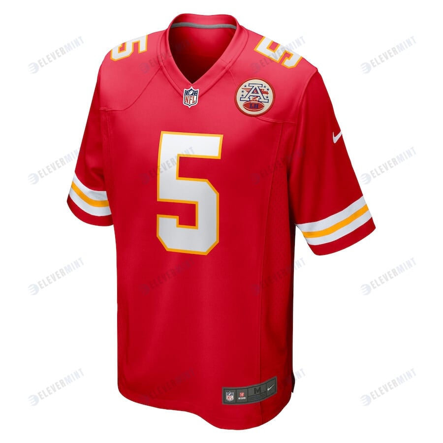 Tommy Townsend 5 Kansas City Chiefs Game Jersey - Red