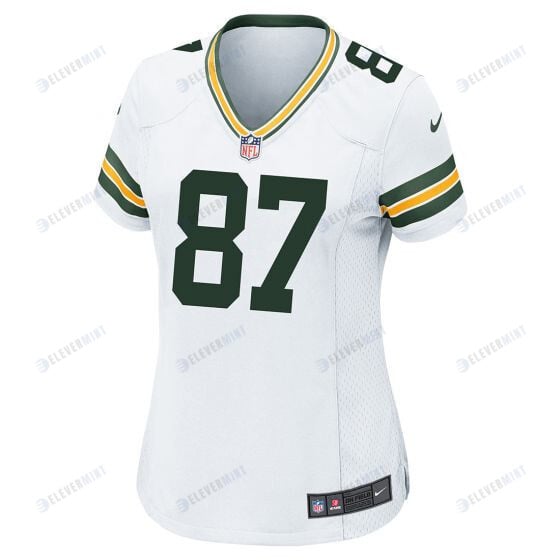 Romeo Doubs 87 Green Bay Packers Women Away Game Jersey - White