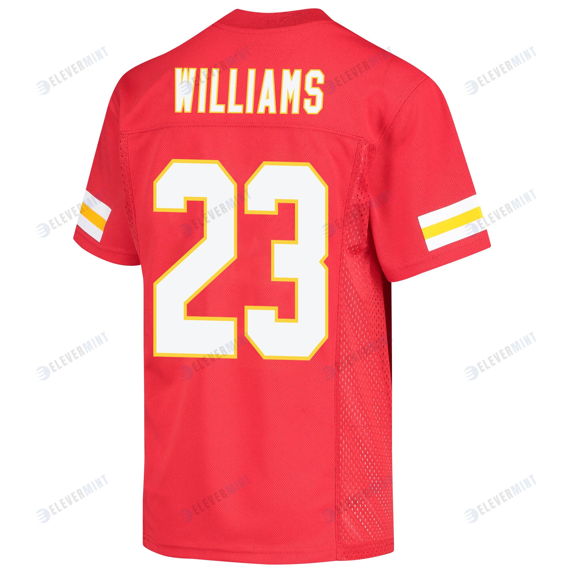 Joshua Williams 23 Kansas City Chiefs Super Bowl LVII Champions 3 Stars Youth Game Jersey - Red