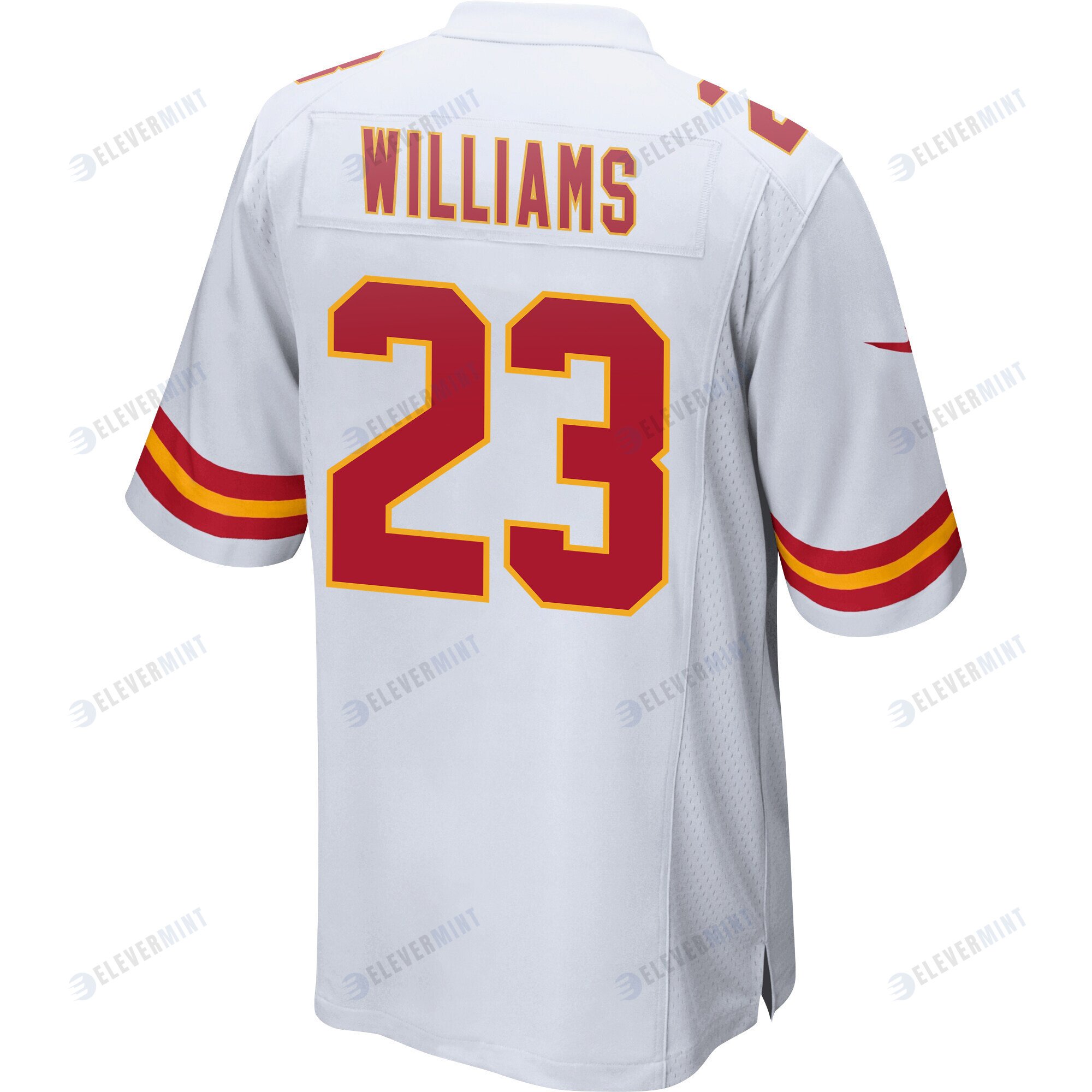 Joshua Williams 23 Kansas City Chiefs Super Bowl LVII Champions Men Game Jersey - White