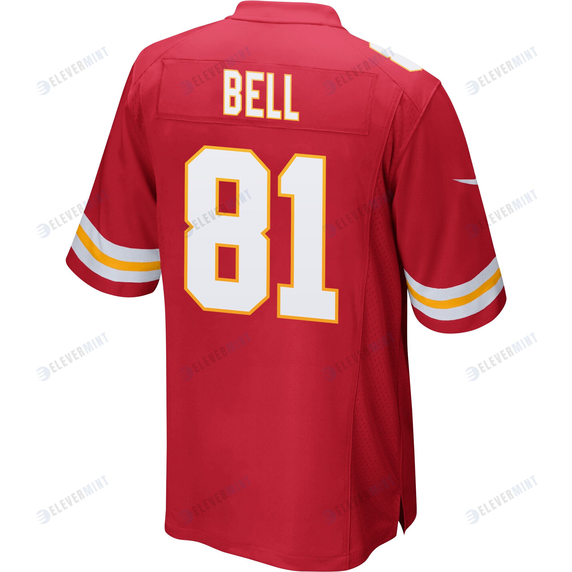 Blake Bell 81 Kansas City Chiefs Super Bowl LVII Champions 3 Stars Men Game Jersey - Red