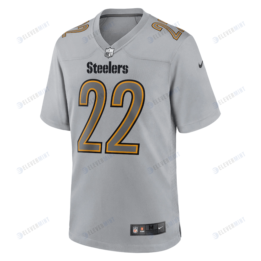 Najee Harris Pittsburgh Steelers Atmosphere Fashion Game Jersey - Gray