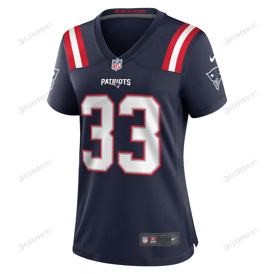 Anfernee Jennings 33 New England Patriots Women Team Game Jersey - Navy