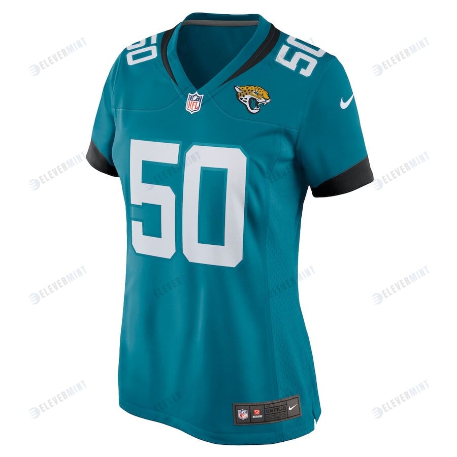 Shaquille Quarterman 50 Jacksonville Jaguars Women's Game Jersey - Teal