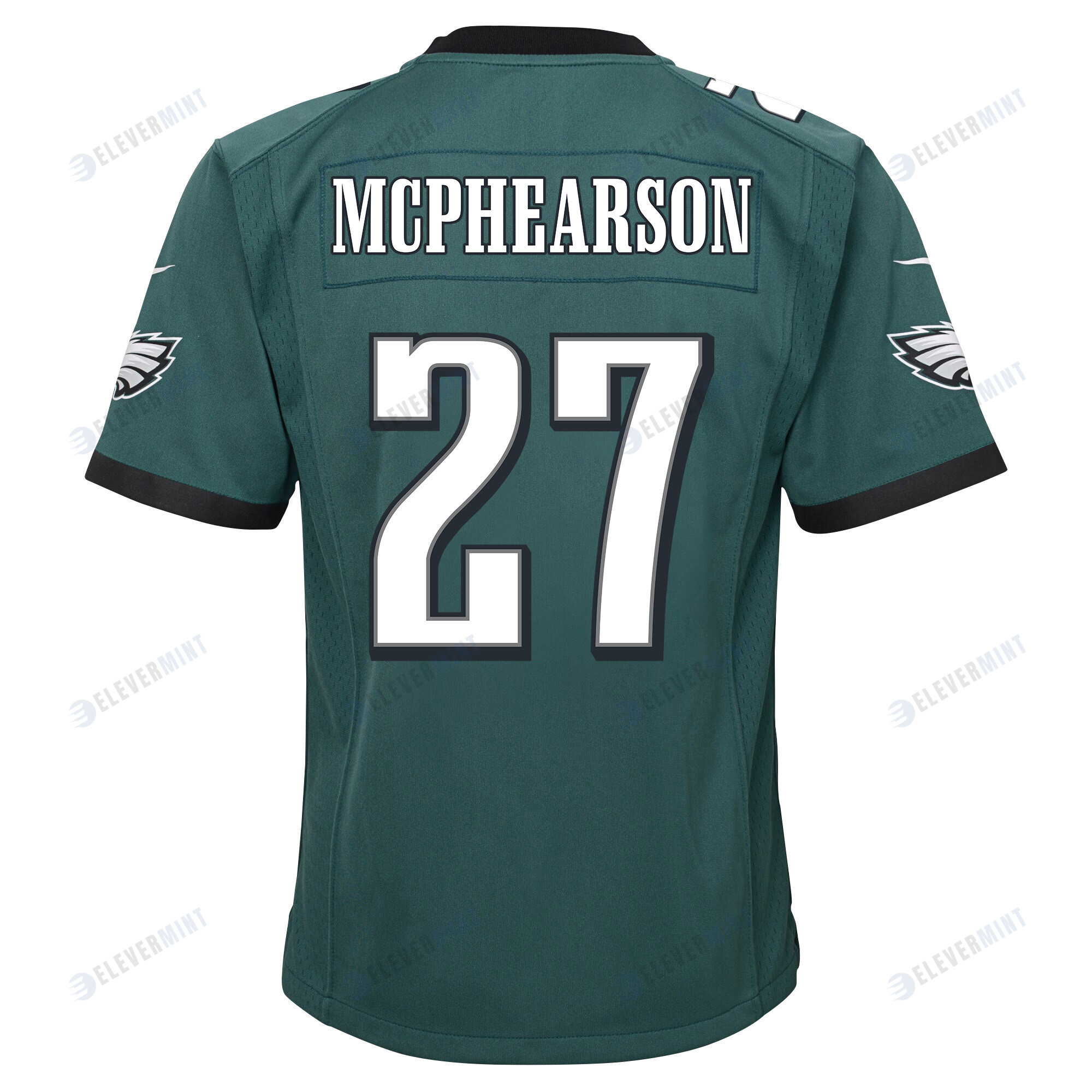 Zech McPhearson 27 Philadelphia Eagles Super Bowl LVII Champions 2 Stars 2 Stars Youth Game Jersey - Black