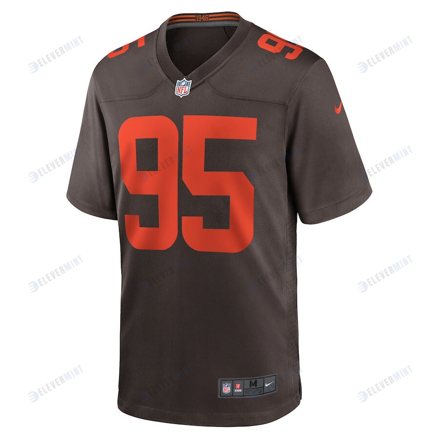 Myles Garrett 95 Cleveland Browns Alternate Game Men Jersey - Brown